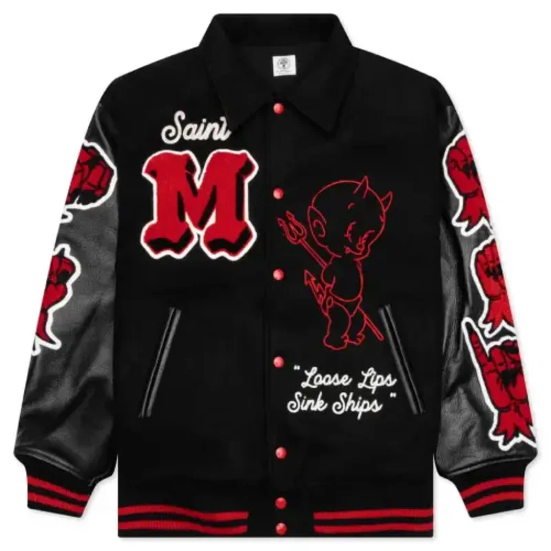 Devil Varsity Saint Michaels Jacket Meta Description (155–160 characters) Shop the Devil Varsity Saint Michaels Jacket, crafted with premium materials, bold varsity styling, and exceptional comfort for a standout streetwear look. Short Description The Devil Varsity Saint Michaels Jacket combines classic varsity aesthetics with modern streetwear appeal. Made from premium-quality materials, it features eye-catching graphics, a comfortable fit, and durable construction, making it the perfect jacket for everyday wear and bold fashion statements. Long Description The Devil Varsity Saint Michaels Jacket is a premium outerwear piece designed for those who appreciate bold streetwear and timeless varsity fashion. Featuring a classic varsity silhouette with striking Devil and Saint Michaels-inspired artwork, this jacket delivers a unique look that effortlessly stands out. Crafted from high-quality materials, the jacket offers superior comfort, durability, and warmth, making it ideal for year-round wear. The rib-knit collar, cuffs, and hem provide a secure, comfortable fit, while the soft inner lining ensures lasting comfort throughout the day. Its versatile design pairs perfectly with jeans, cargo pants, joggers, or sneakers, making it an essential addition to any streetwear collection. Designed with attention to detail, the jacket includes premium stitching, functional side pockets, and a secure front button closure. Whether you're heading to a casual outing, a night with friends, or simply upgrading your wardrobe, the Devil Varsity Saint Michaels Jacket offers the perfect combination of fashion and functionality. Key Features Premium-quality fabric for long-lasting durability Classic varsity jacket design with modern streetwear appeal Devil and Saint Michaels-inspired graphic detailing Soft inner lining for all-day comfort Rib-knit collar, cuffs, and hem for a secure fit Front button closure for a timeless varsity look Functional side pockets for everyday convenience Ideal for casual wear, layering, and streetwear styling Comfortable fit suitable for daily use Make a bold statement with the Devil Varsity Saint Michaels Jacket, a perfect blend of premium craftsmanship, iconic varsity style, and contemporary streetwear fashion. Whether you're expanding your collection or looking for a standout everyday jacket, this piece delivers exceptional style, comfort, and versatility.