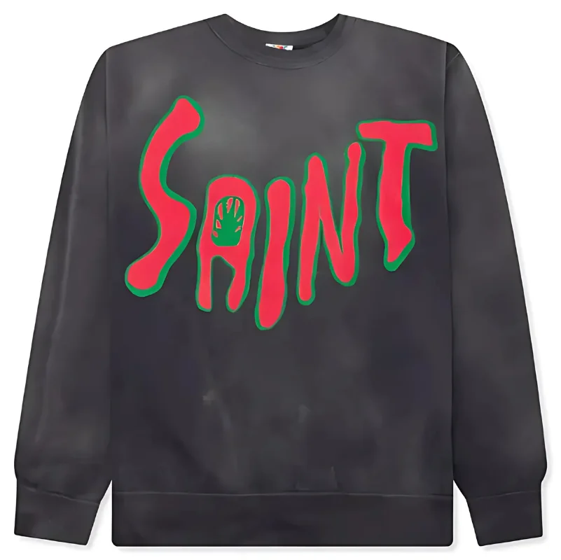 Saint Sweaters Black Michael Crewneck Saint Sweaters Black Michael Crewneck