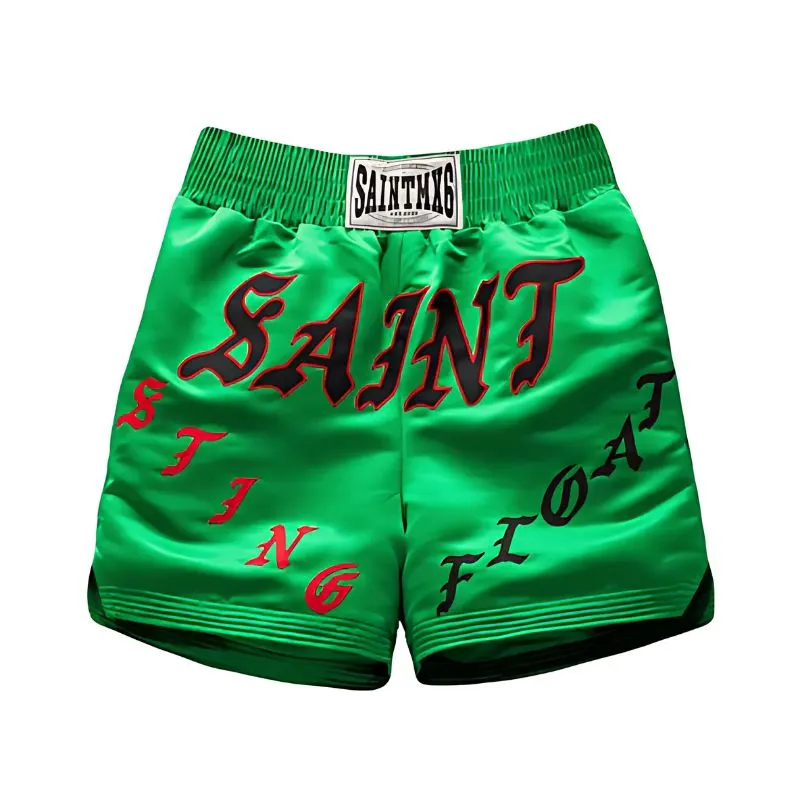 saint-Black-green-shorts Saint Black/Green Shorts