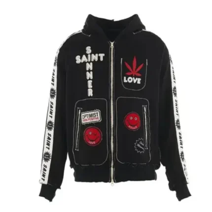 SAINT A LOVE Knit Zip-up Hoodie