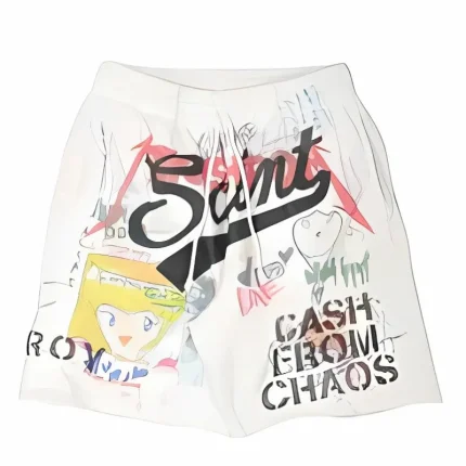 Saint Black Logo Shorts